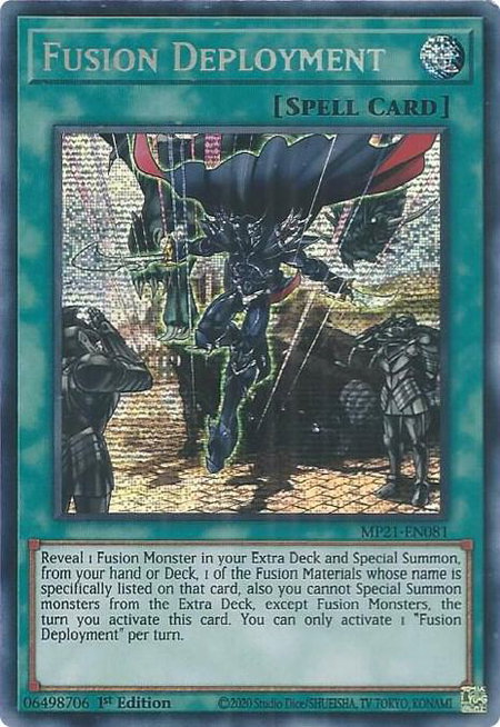 Fusion Deployment - 2021 Tin of Ancient Battles YuGiOh trading card