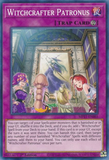 Witchcrafter Patronus - 2021 Tin of Ancient Battles YuGiOh trading card