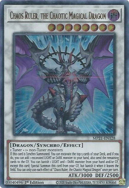 Chaos Ruler, the Chaotic Magical Dragon - 2021 Tin of Ancient Battles YuGiOh trading card