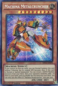 Machina Metalcruncher - 2021 Tin of Ancient Battles (MP21) #MP21-EN094 - Prismatic Secret Rare YuGiOh Trading Card