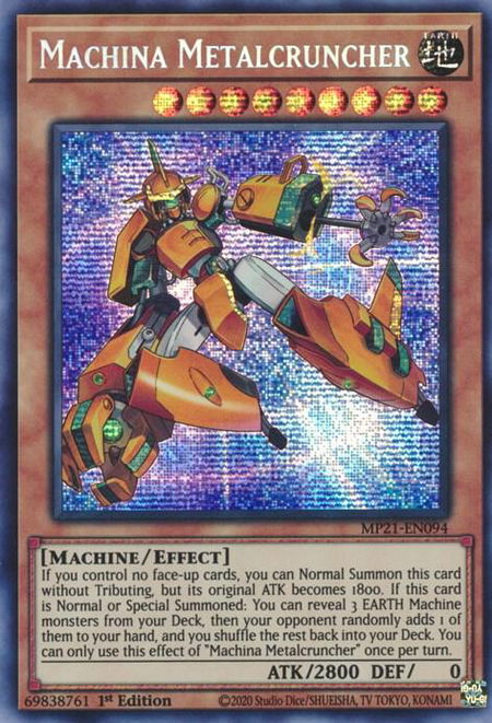 Machina Metalcruncher - 2021 Tin of Ancient Battles YuGiOh trading card