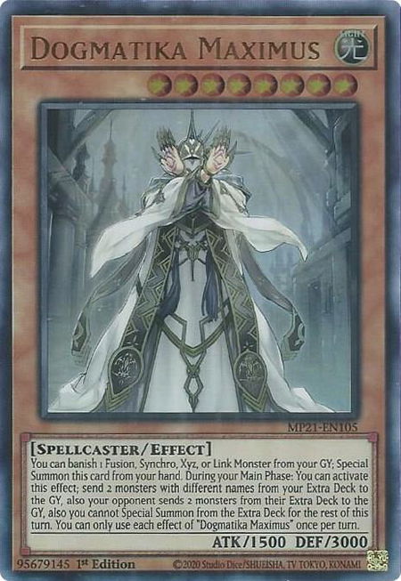 Dogmatika Maximus - 2021 Tin of Ancient Battles YuGiOh trading card