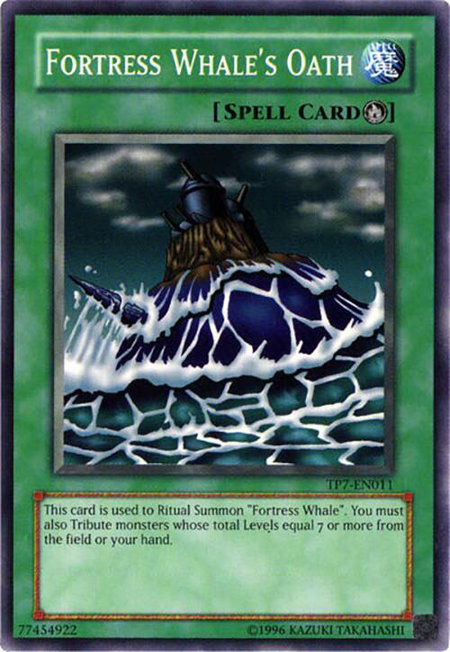 Fortress Whale's Oath - Tournament Pack 7 YuGiOh trading card