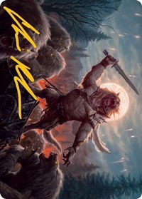 Tovolar, the Midnight Scourge Art Card (06/81) (Gold-Stamped Signature) - Art Series: Innistrad: Midnight Hunt (ASMID) #6 - Special Magic: The Gathering Trading Card