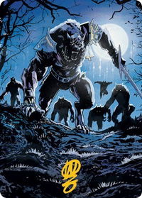 Tovolar, the Midnight Scourge Art Card (08/81) (Gold-Stamped Signature) - Art Series: Innistrad: Midnight Hunt (ASMID) #8 - Special Magic: The Gathering Trading Card