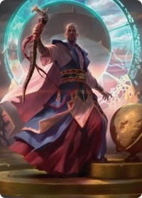 Teferi, Who Slows the Sunset Art Card - Art Series: Innistrad: Midnight Hunt (ASMID) #10 - Special Magic: The Gathering Trading Card