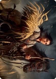 Ambitious Farmhand Art Card - Art Series: Innistrad: Midnight Hunt Magic: The Gathering trading card