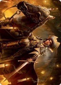 Seasoned Cathar Art Card - Art Series: Innistrad: Midnight Hunt (ASMID) #12 - Special Magic: The Gathering Trading Card