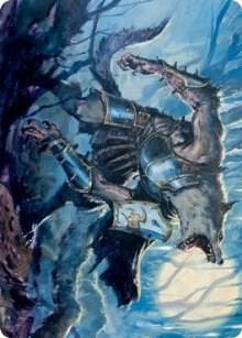 Moonrage Brute Art Card - Art Series: Innistrad: Midnight Hunt Magic: The Gathering trading card