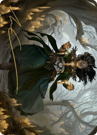 Candlegrove Witch Art Card (15/81) (Gold-Stamped Signature) - Art Series: Innistrad: Midnight Hunt (ASMID) #15 - Special Magic: The Gathering Trading Card