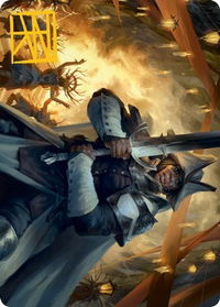 Ritual Guardian Art Card (Gold-Stamped Signature) - Art Series: Innistrad: Midnight Hunt (ASMID) #18 - Special Magic: The Gathering Trading Card