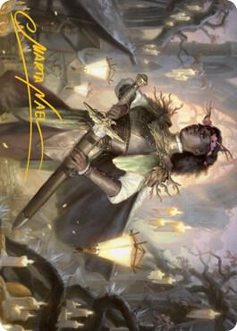 Sungold Sentinel Art Card (Gold-Stamped Signature) - Art Series: Innistrad: Midnight Hunt Magic: The Gathering trading card