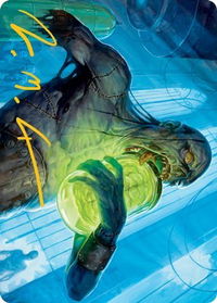 Larder Zombie Art Card (Gold-Stamped Signature) - Art Series: Innistrad: Midnight Hunt (ASMID) #24 - Special Magic: The Gathering Trading Card