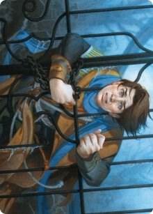 Locked in the Cemetery Art Card - Art Series: Innistrad: Midnight Hunt Magic: The Gathering trading card