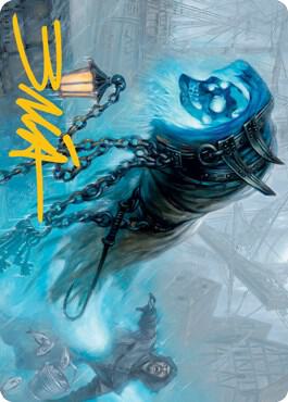 Nebelgast Intruder Art Card (Gold-Stamped Signature) - Art Series: Innistrad: Midnight Hunt Magic: The Gathering trading card