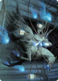 Patrician Geist Art Card - Art Series: Innistrad: Midnight Hunt (ASMID) #28 - Special Magic: The Gathering Trading Card