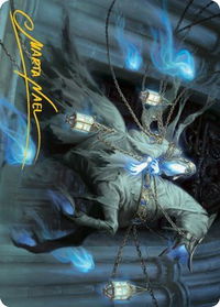 Patrician Geist Art Card (Gold-Stamped Signature) - Art Series: Innistrad: Midnight Hunt (ASMID) #28 - Special Magic: The Gathering Trading Card