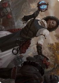 Skaab Wrangler Art Card - Art Series: Innistrad: Midnight Hunt (ASMID) #29 - Special Magic: The Gathering Trading Card