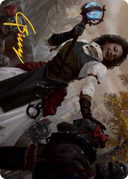 Skaab Wrangler Art Card (Gold-Stamped Signature) - Art Series: Innistrad: Midnight Hunt Magic: The Gathering trading card