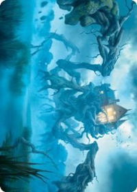 Creeping Inn Art Card - Art Series: Innistrad: Midnight Hunt (ASMID) #34 - Special Magic: The Gathering Trading Card