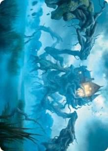 Creeping Inn Art Card - Art Series: Innistrad: Midnight Hunt Magic: The Gathering trading card