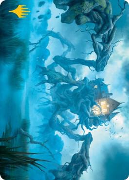 Creeping Inn Art Card (Gold-Stamped Signature) - Art Series: Innistrad: Midnight Hunt Magic: The Gathering trading card
