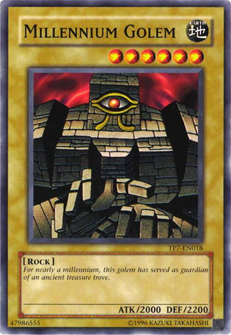 Millennium Golem - Tournament Pack 7 YuGiOh trading card