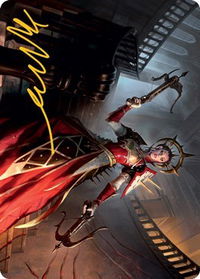 Bloodthirsty Adversary Art Card (Gold-Stamped Signature) - Art Series: Innistrad: Midnight Hunt (ASMID) #41 - Special Magic: The Gathering Trading Card