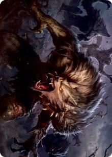 Village Reavers Art Card - Art Series: Innistrad: Midnight Hunt Magic: The Gathering trading card