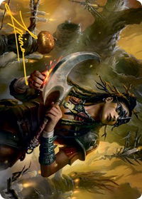 Harvesttide Sentry Art Card (Gold-Stamped Signature) - Art Series: Innistrad: Midnight Hunt (ASMID) #47 - Special Magic: The Gathering Trading Card
