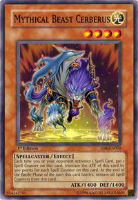 Mythical Beast Cerberus - Structure Deck: Spellcaster's Judgment (SD6) #SD6-EN002 - Common / Short Print YuGiOh Trading Card