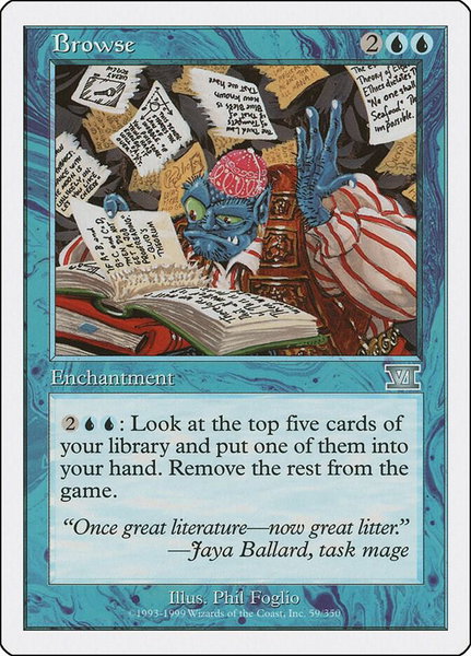Browse - Classic Sixth Edition Magic: The Gathering trading card