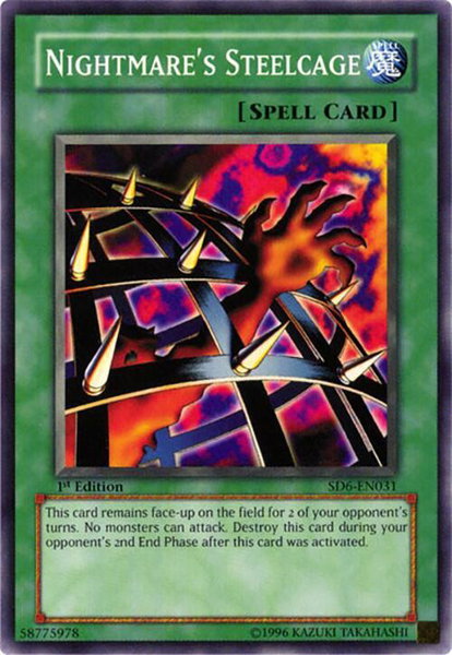 Nightmare's Steelcage - Structure Deck: Spellcaster's Judgment YuGiOh trading card