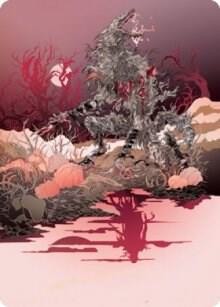 Arlinn, the Moon's Fury Art Card (04/81) - Art Series: Innistrad: Midnight Hunt Magic: The Gathering trading card