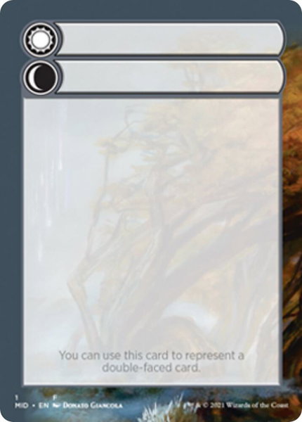 Helper Card - 1/9 trading card from Innistrad: Midnight Hunt Helper Card - 1/9 - Innistrad: Midnight Hunt Magic: The Gathering trading card