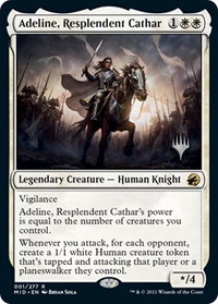 Adeline, Resplendent Cathar - Promo Pack: Innistrad: Midnight Hunt (PPMID) #1p - Rare Magic: The Gathering Trading Card