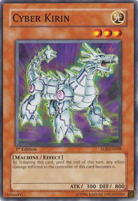 Cyber Kirin - Enemy of Justice (EOJ) #EOJ-EN008 - Common / Short Print YuGiOh Trading Card