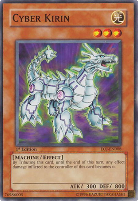 Cyber Kirin - Enemy of Justice YuGiOh trading card