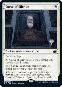 Curse of Silence - Promo Pack: Innistrad: Midnight Hunt (PPMID) #15p - Rare Magic: The Gathering Trading Card