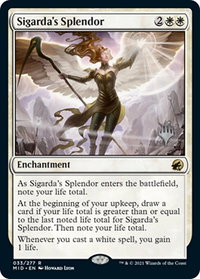 Sigarda's Splendor - Promo Pack: Innistrad: Midnight Hunt (PPMID) #33p - Rare Magic: The Gathering Trading Card