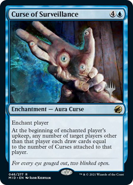 Curse of Surveillance - Promo Pack: Innistrad: Midnight Hunt Magic: The Gathering trading card