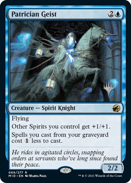 Patrician Geist - Promo Pack: Innistrad: Midnight Hunt Magic: The Gathering trading card