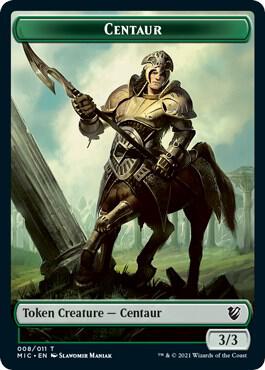 Centaur // Wolf Double-Sided Token trading card from Commander: Innistrad: Midnight Hunt Centaur // Wolf Double-Sided Token - Commander: Innistrad: Midnight Hunt Magic: The Gathering trading card