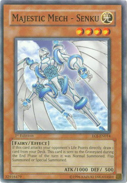 Majestic Mech - Senku trading card from Enemy of Justice Majestic Mech - Senku - Enemy of Justice YuGiOh trading card