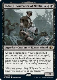 Jadar, Ghoulcaller of Nephalia - Promo Pack: Innistrad: Midnight Hunt (PPMID) #108p - Rare Magic: The Gathering Trading Card