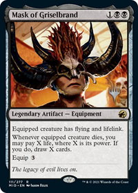 Mask of Griselbrand - Promo Pack: Innistrad: Midnight Hunt (PPMID) #111p - Rare Magic: The Gathering Trading Card