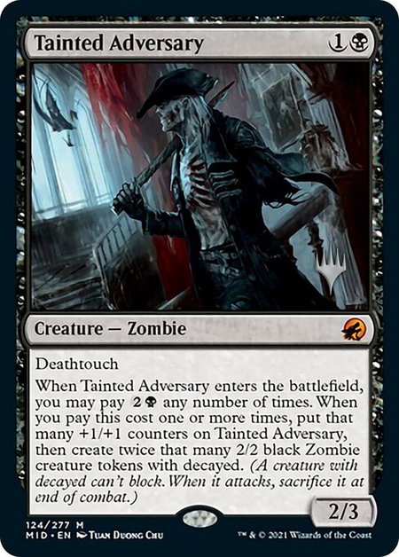 Tainted Adversary - Promo Pack: Innistrad: Midnight Hunt Magic: The Gathering trading card