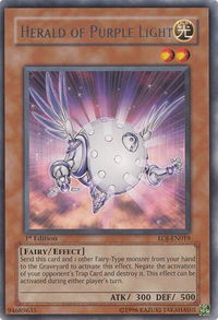 Herald of Purple Light - Enemy of Justice (EOJ) #EOJ-EN019 - Rare YuGiOh Trading Card