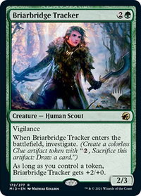 Briarbridge Tracker - Promo Pack: Innistrad: Midnight Hunt (PPMID) #172p - Rare Magic: The Gathering Trading Card