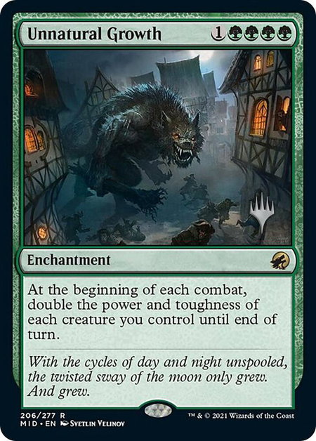 Unnatural Growth - Promo Pack: Innistrad: Midnight Hunt Magic: The Gathering trading card